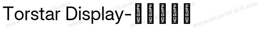 Torstar Display字体转换